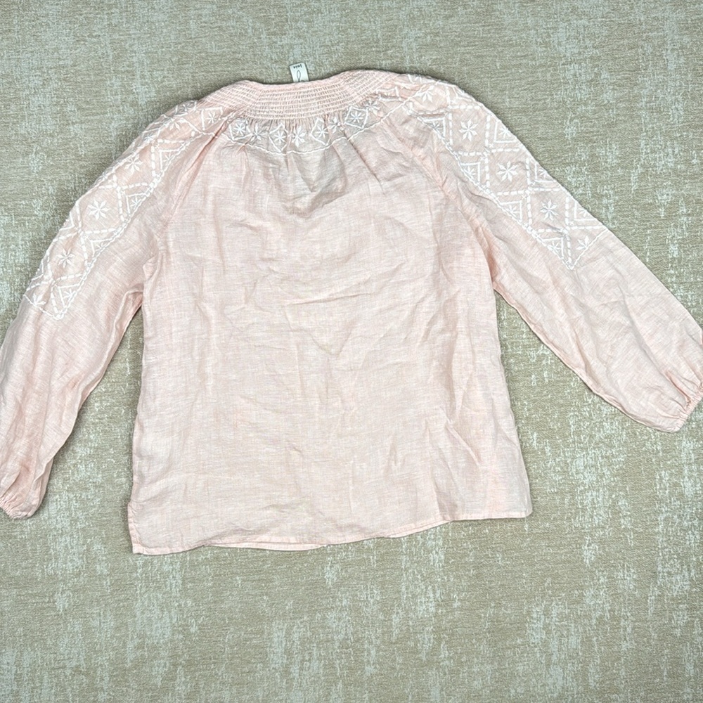Joie Pink Blush Embroidered Popover Tunic Top - Picture 8 of 8